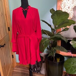 Elegant Red Women's Dress